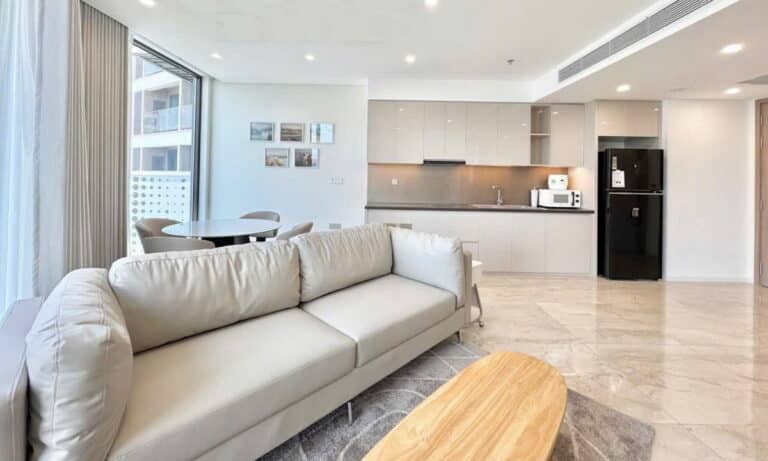 Thảo Điền Green căn hộ cho thuê 1 phòng ngủ đủ nội thất lầu cao thoáng
