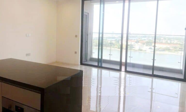 Thảo Điền Green căn hộ cho thuê 2 phòng ngủ nhà trống lầu cao view sông