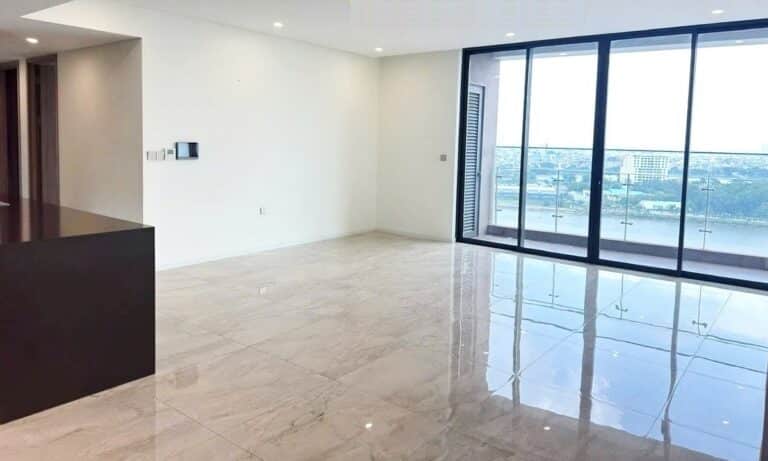 Thảo Điền Green căn hộ cho thuê 3 phòng ngủ nhà trống lầu cao view sông
