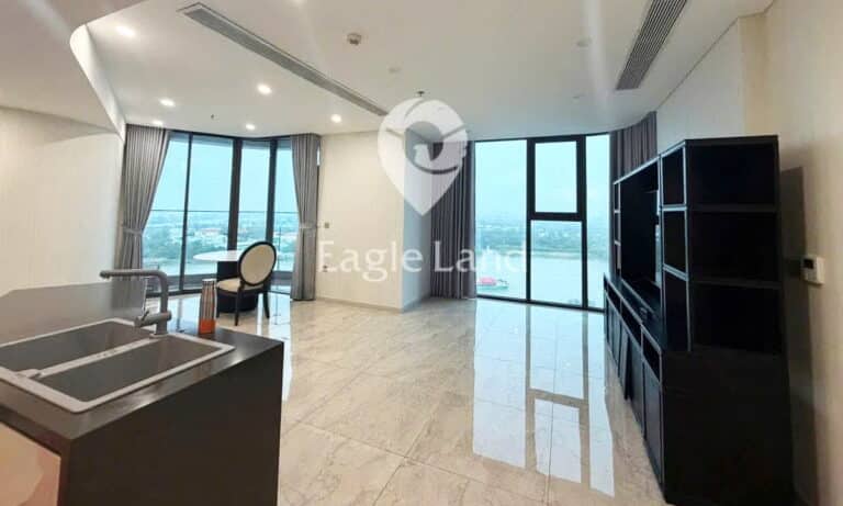 Thảo Điền Green căn hộ cho thuê 3 phòng ngủ nội thất cơ bản view sông