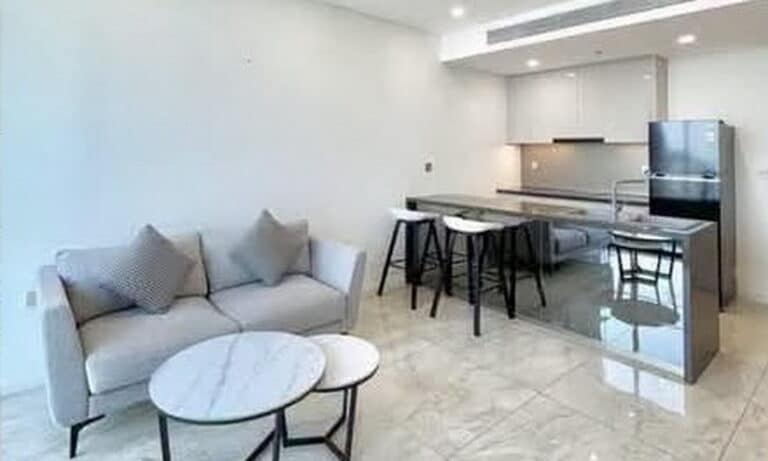 Thảo Điền Green căn hộ cho thuê 1 phòng ngủ có nội thất lầu cao view sông