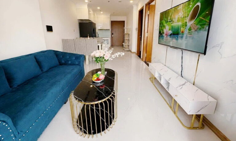 Vinhomes Central Park căn hộ cho thuê 1 phòng ngủ nội thất đẹp view sông