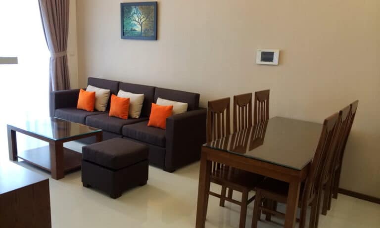 Thảo Điền Pearl căn 2 phòng ngủ cho thuê đủ nội thất lầu cao view sông L81