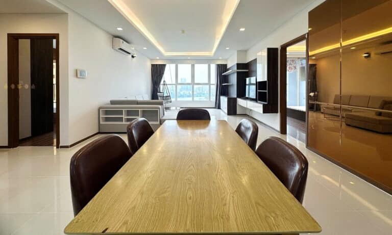 Thảo Điền Pearl căn hộ cho thuê 3 phòng đủ nội thất lầu cao view sông L81
