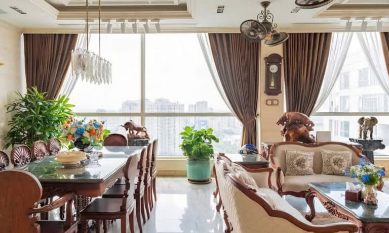 Thảo Điền Pearl penthouse cho thuê 4 phòng ngủ nhà đẹp view sông thoáng
