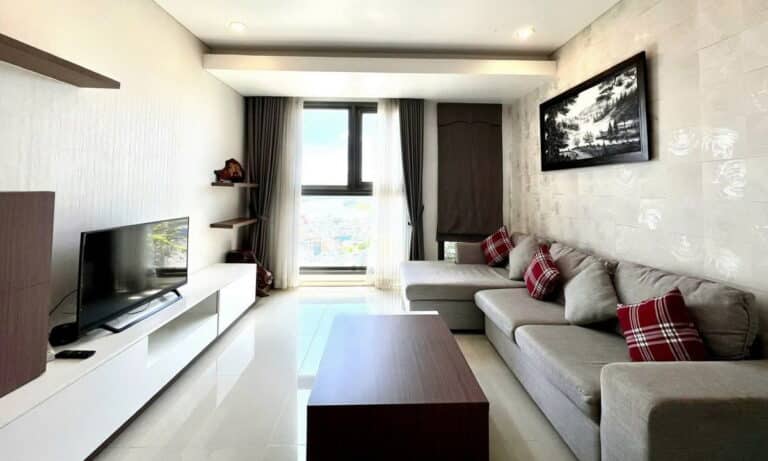 Pearl Plaza căn hộ cho thuê 2 phòng ngủ đầy đủ nội thất lầu cao view sông